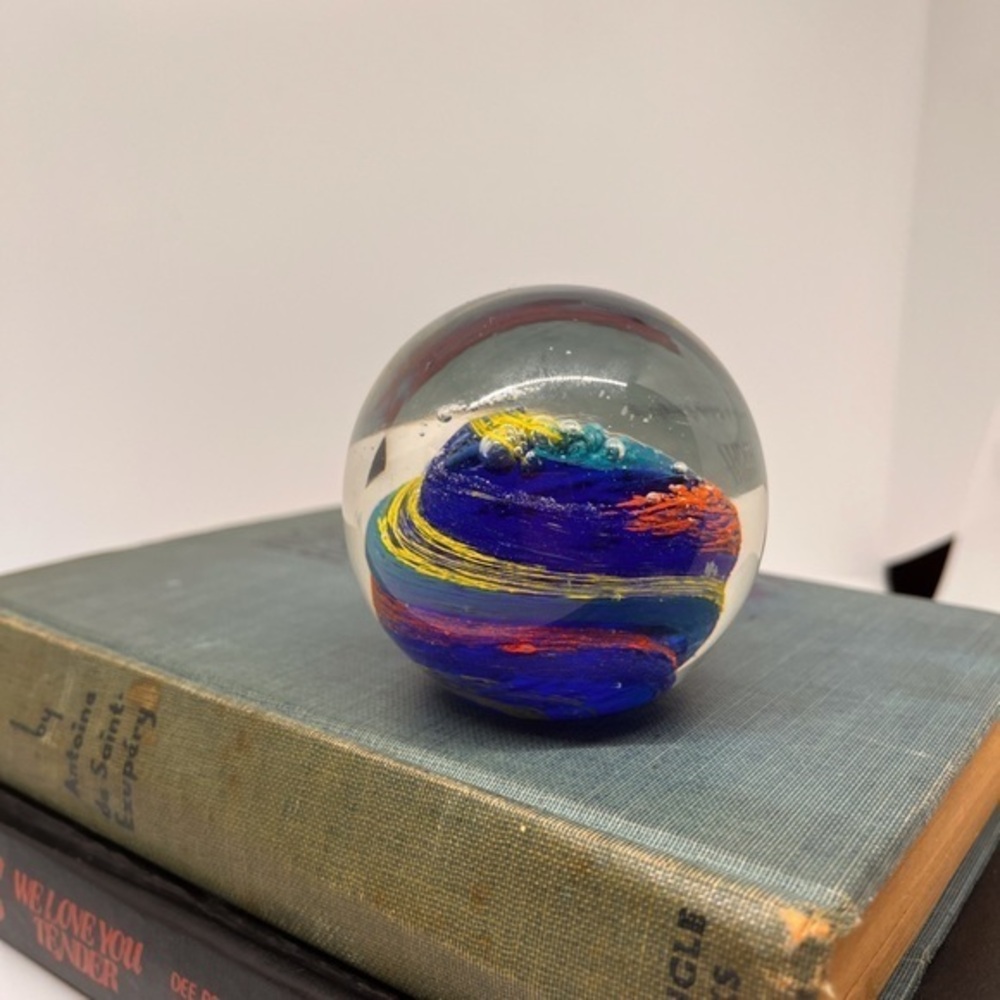 Ball Sulfide paperweight ball Abstract ball